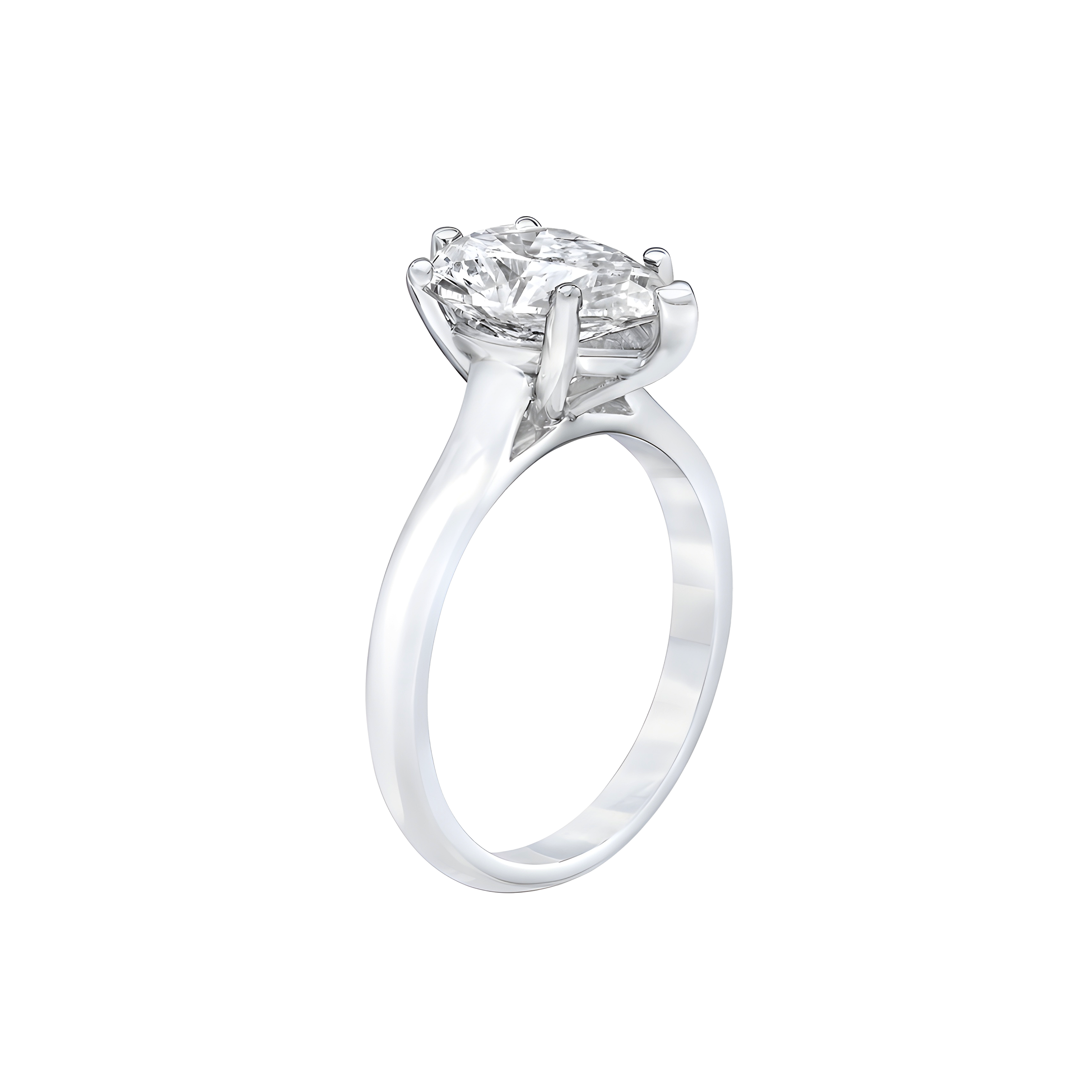 Diamond engagement ring 1 ct with pear-shaped lab grown diamond