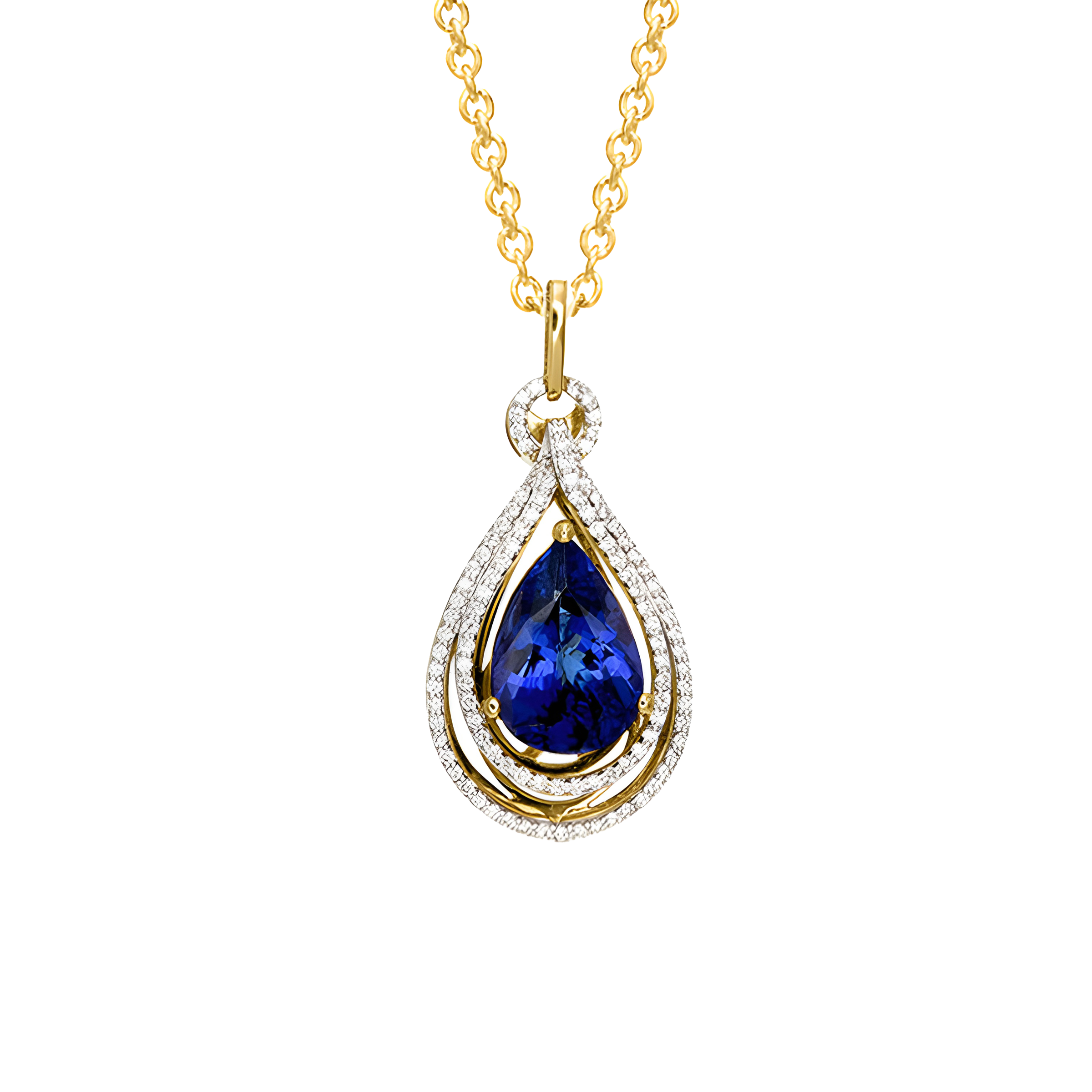 Tanzanite Diamond Necklace