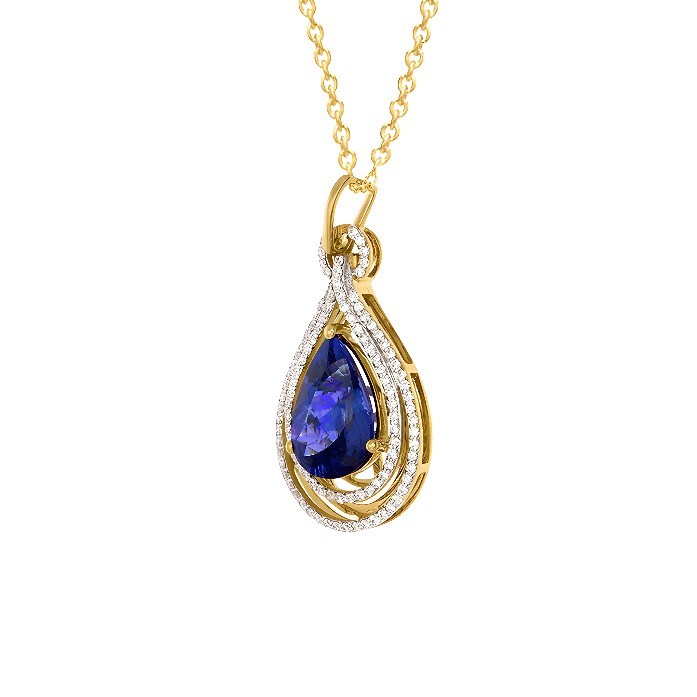 Tanzanite Diamond Necklace for Day-to-Night Glamour