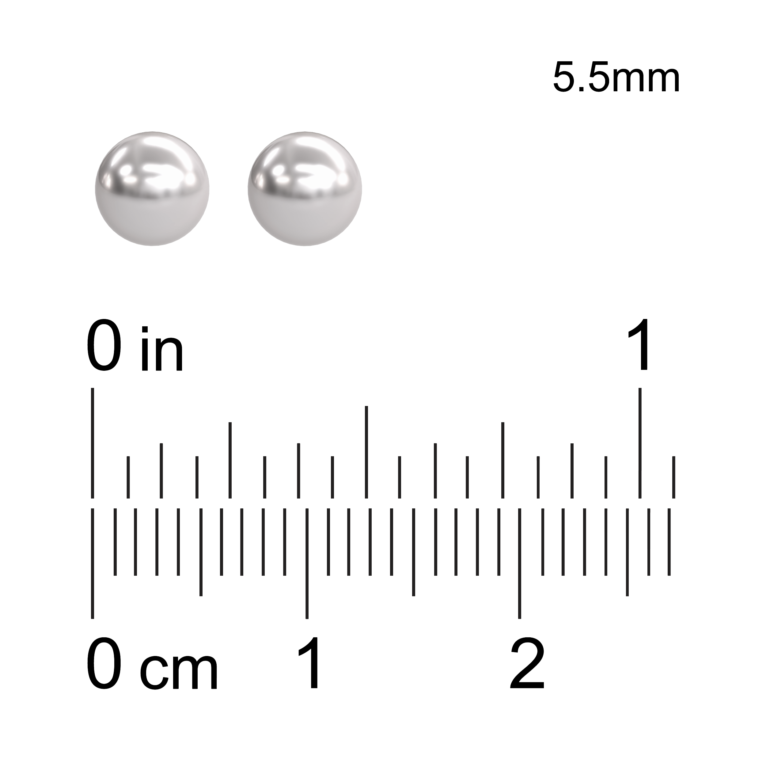 White Akoya Round Pearl Stud Earrings