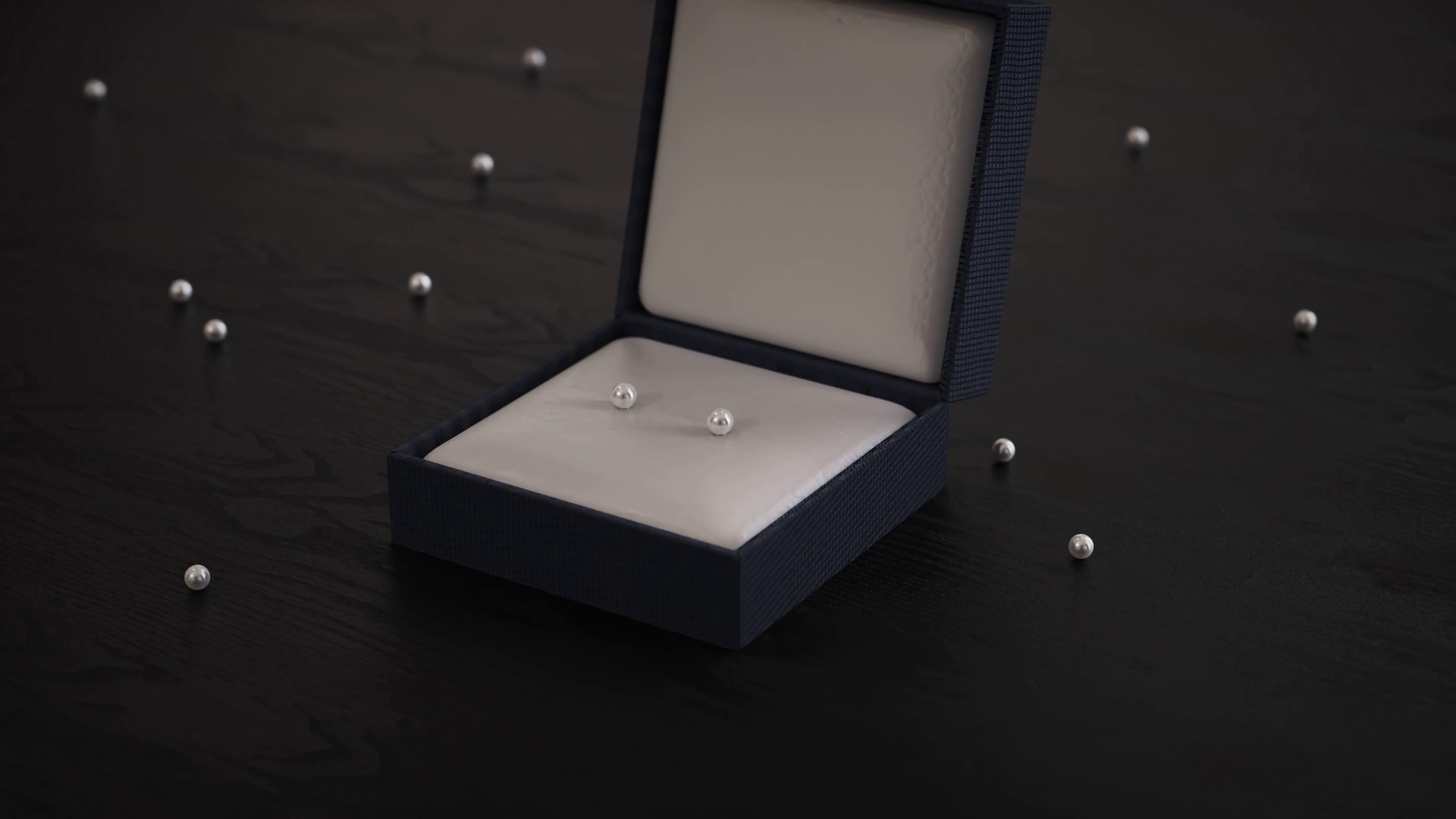 White Akoya Round Pearl Stud Earrings Video