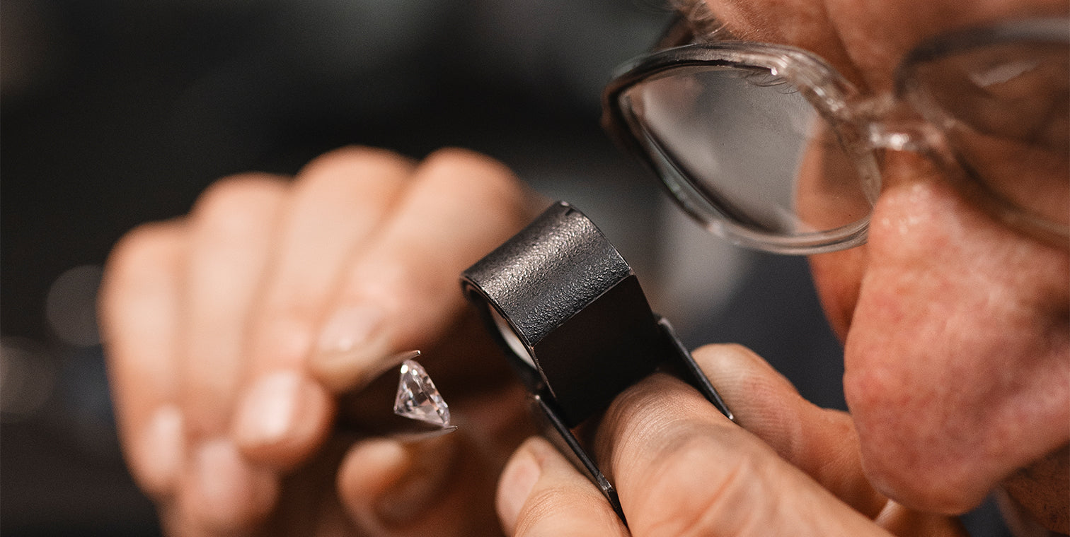 man holding a diamond